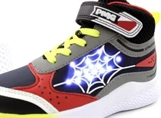 Primigi nero rosso sneaker med blinklys